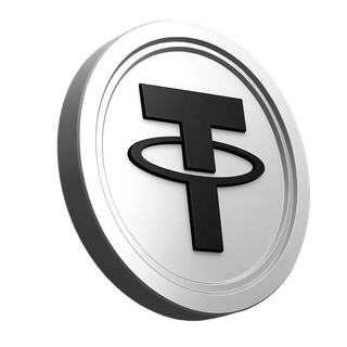 Componente della moneta Tether USDT nella sezione dedicata alla fiducia della community di trading